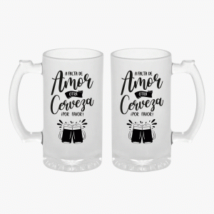 Duo jarra nevadas - nevada a falta de amor otra cerveza por favor