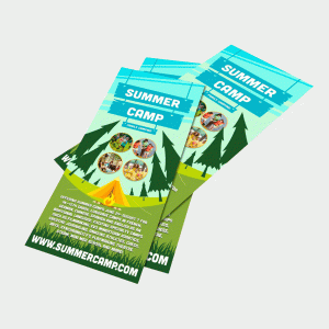 Flyer hoja volante impresa una cara 1/3 papel couché B80