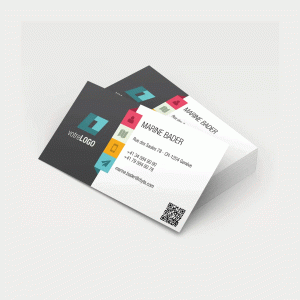 Tarjetas estandar de presentación full color una cara
